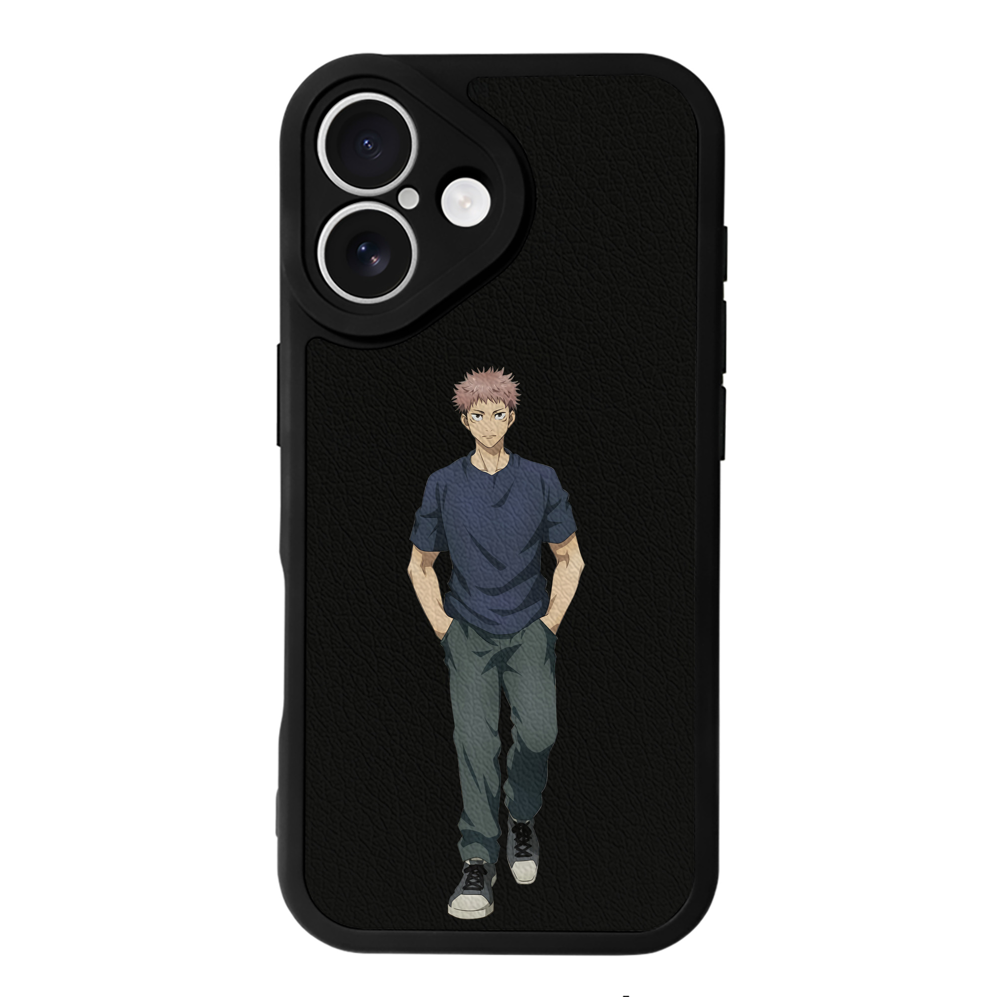 （画像用） 呪術廻戦 Jujutsu Kaisen 【iPhone 16シリーズ対応】シリコンスマホケース（レザー調） 材質：シリコン